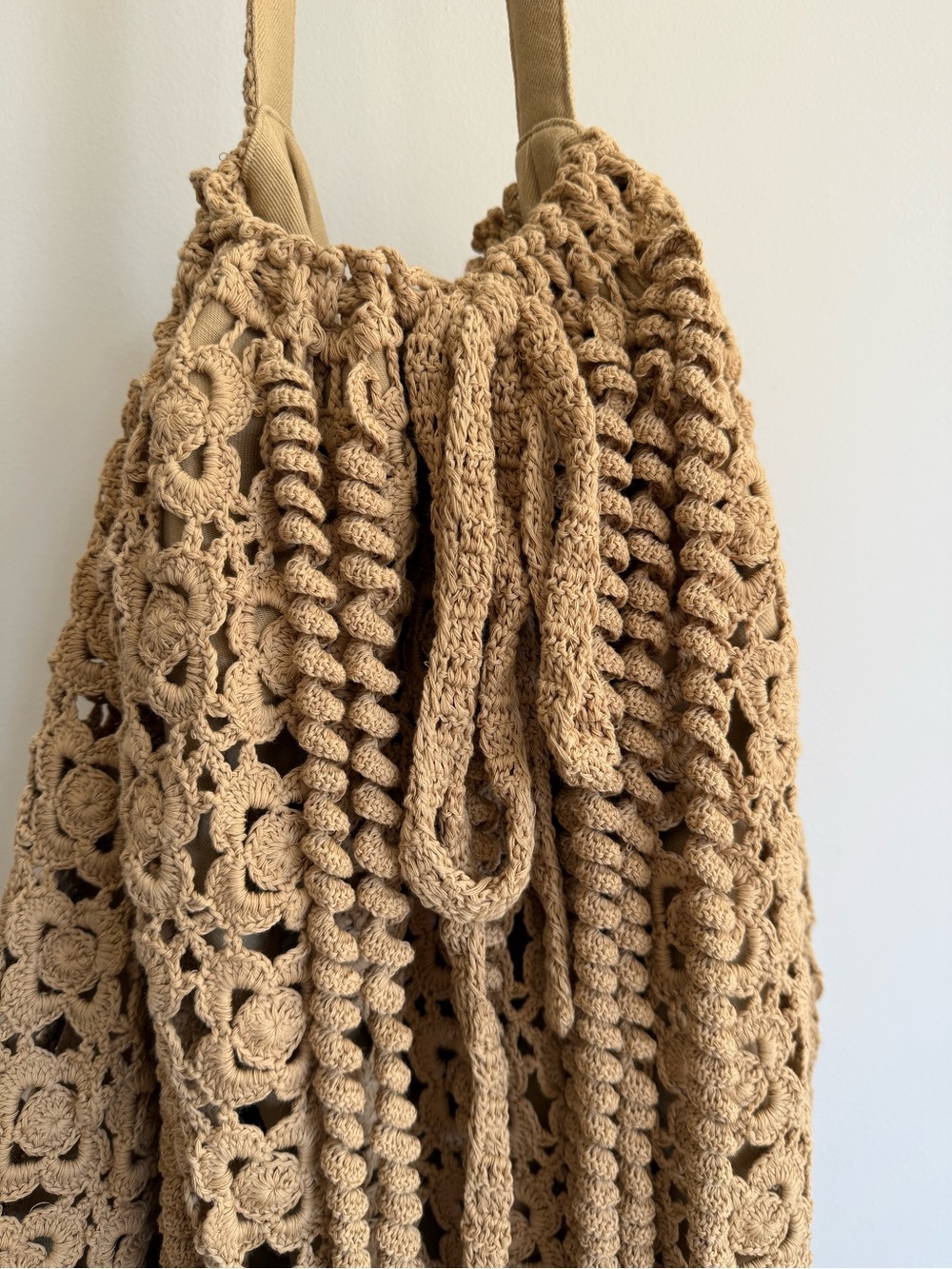 Rebecca Taylor Floral Crochet Jellyfish Bag NWT Goldenrod - Picture 5 of 16